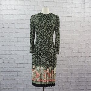 Vintage 80s Lanz Cottage Core Floral Dress